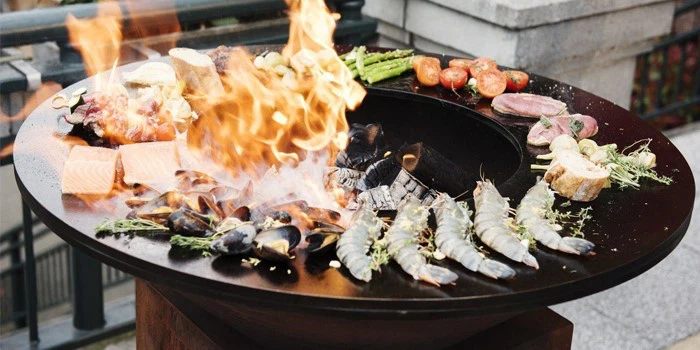 Wood Burning Outdoor Corten Steel Fire Pit Barbecue Charcoal Grill Bbq Wood Burning Outdoor Corten Steel Fire Pit Barbecue Charcoal Grill Bbq