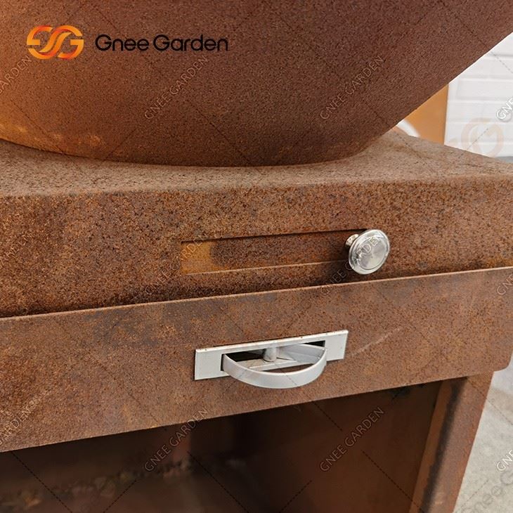 Barbecue Corten Charcoal Bbq Grills Outdoor Charcoal Bbq Grills