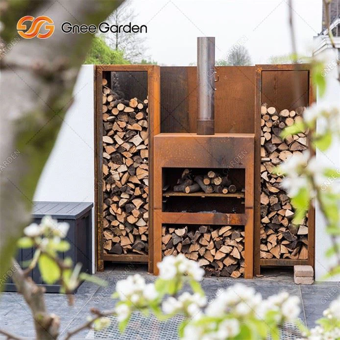 corten modern fireplace（1）
