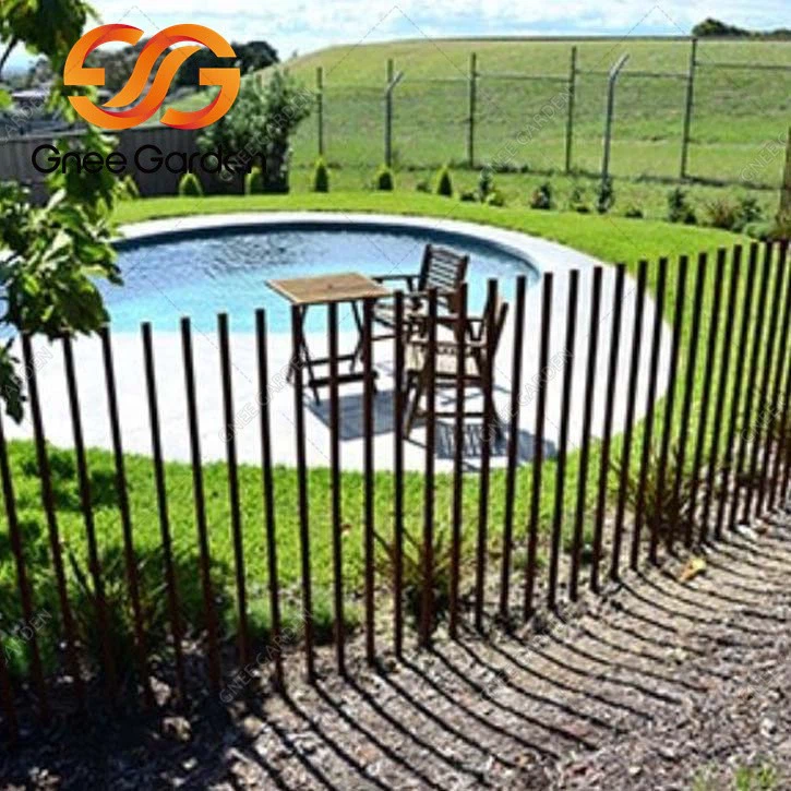 corten steel 12 foot metal fence posts