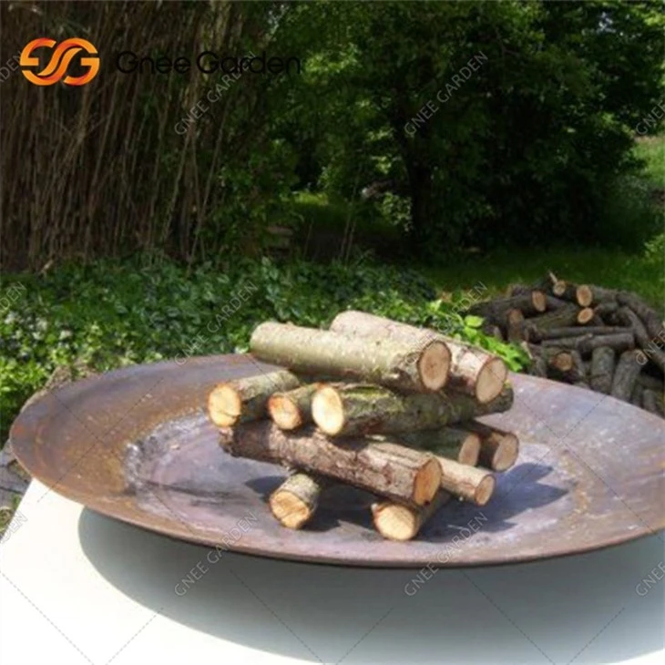 Fire Pit Outdoor Corten Steel Wood Burning