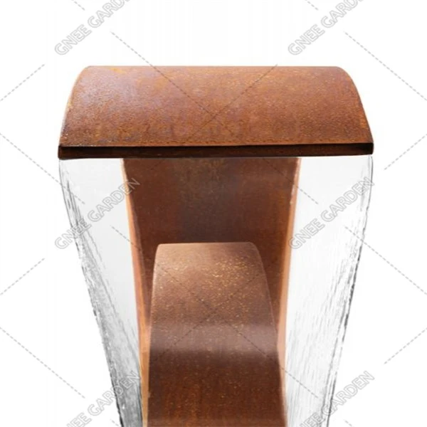Garden Ornaments Corten Steel Water Fountain