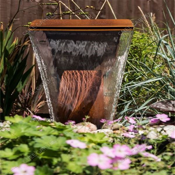 Garden Ornaments Corten Steel Water Fountain