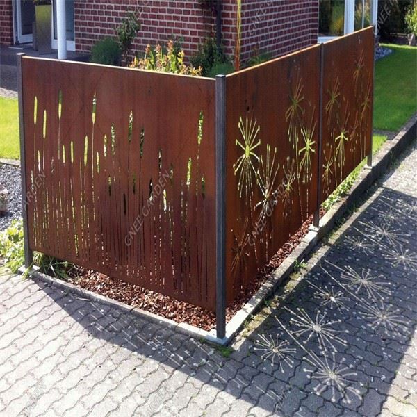 Privacy Fence Panel Factory Direct Metal Screen Panel Corten Steel Screens