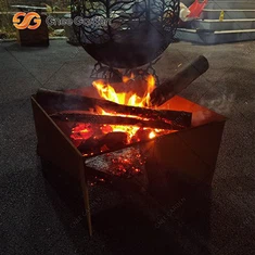 কর্টেন ইস্পাত টেকসই ফায়ার পিট