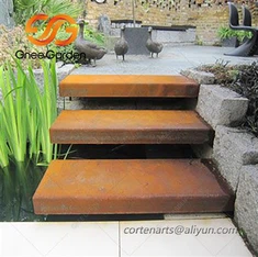 কর্টেন স্টিল গার্ডেনের সিঁড়ি