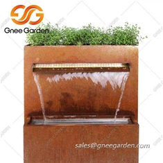 Corten ইস্পাত প্রাচীর জল বৈশিষ্ট্য