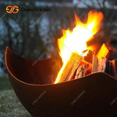 কারখানার পাইকারি সরবরাহকারী কর্টেন ইস্পাত ফায়ার পিট