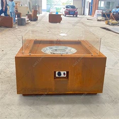 প্রোপেন কর্টেন ইস্পাত ফায়ারপিট