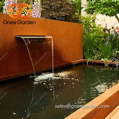 ওয়েদারিং স্টিল আউটডোর জল বৈশিষ্ট্য