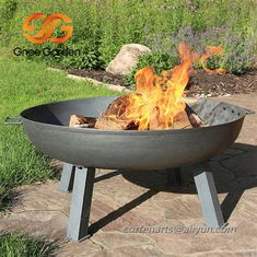 ওয়েদারিং স্টিল কাঠ বার্নিং ফায়ারপিট